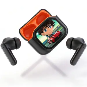 2026 New Lightweight Wireless AI Real-Time Translation In-Ear Earbuds - Electronic Digital Hi-Fi Stereo Headphones with LCD Touch Screen, Touch Control, Remote, 156-Language Call Function for Travel, Business, In Ear Earphones