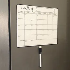 1 set -1 magnetic refrigerator calendar and 1 magnetic chalkboard pen, perfect for refrigerators, can wipe calendars, with week and month designs, suitable for family planning, office or kitchen, monthly, Fridge Calendar Magnetic, Monthly Planner Magnet