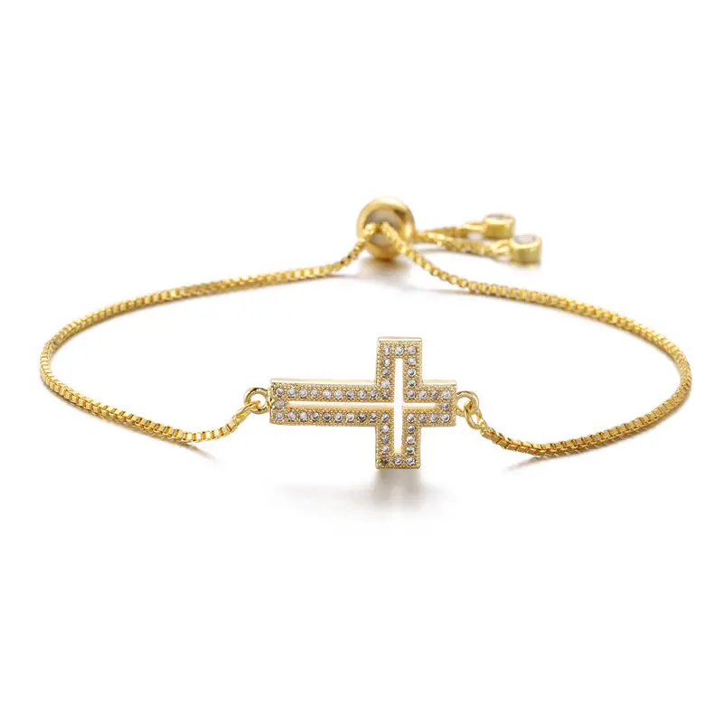 Adjustable Cross Bracelet - Faith-Inspired Charm for Women & Men, Stackable Design, Perfect for Parties & Daily Wear, Thoughtful Gift Idea