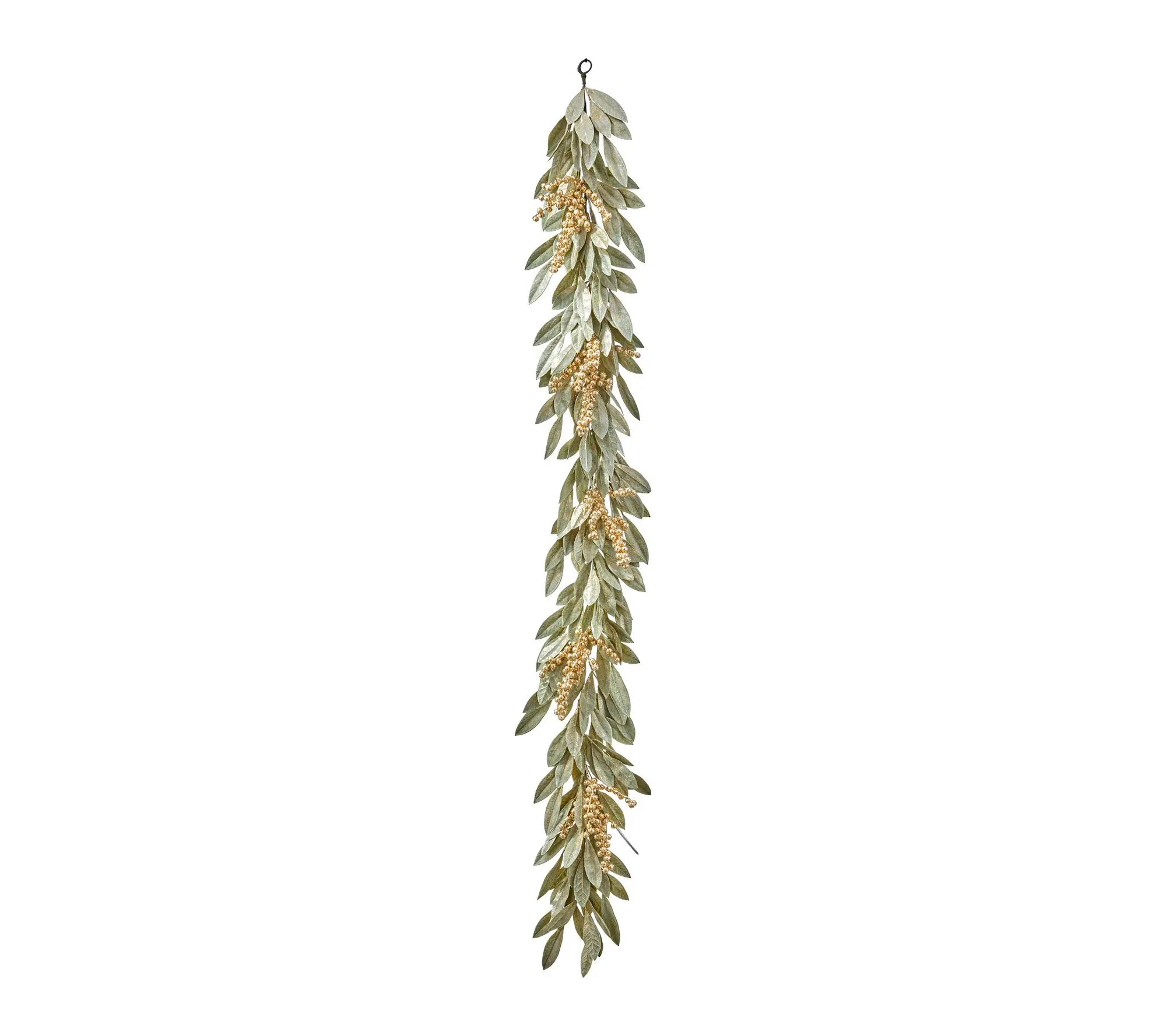 60" Gold Berry Bay Leaf Garland by Valerie