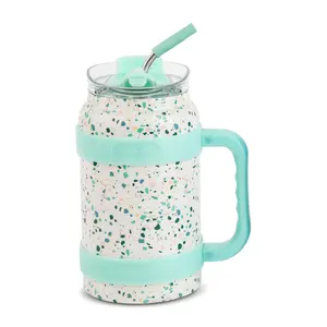 Hydragear Sawyer Stainless Steel Tumbler with 2-in-1 Lid and Reusable Metal Straw