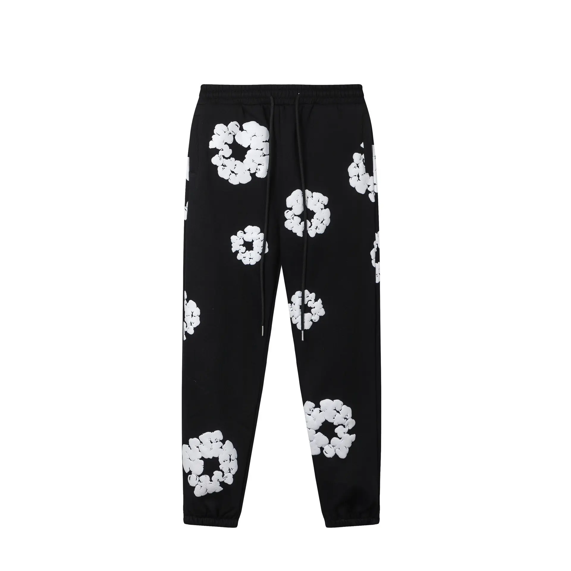 Foam black pants��White flower wreath��