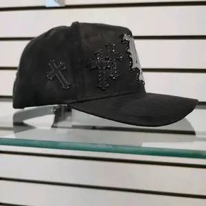 LA CROSSES FULL SUEDE WITH CRYSTALS HAT     100% ORIGINAL AND GUARANTEED QUALITY J/A