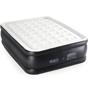 Queen Air Mattress 18" Raised Comfort 48Hr Leak-Proof Upgraded Honeycomb Pillar Design Supports 800 lbs 3-Min Inflation Inflatable Bed for Home Guests & Camping