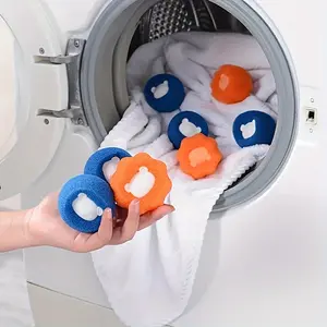 3pcs Washing Machine Cleaner Ball, Powerful Decontamination Magic Sticky Hair Ball, Cat Hair Remover for Clothes, Fur Catcher for Laundry, Pet Hair Remover Washing Machine, Dog Hair Catcher for Washer