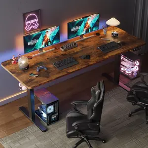 Height Adjustable Electric Standing Desk, 63 x 24 Inches Sit Stand up Desk, Memory Computer Home Office Desk,Large Electric Standing Desk,Sit to Stand Up, Heights Adjustable, Work Home Office Computer Table for Study, Walking Pad, Writing, and Games