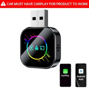 [TikTokshopblackfriday] Enhanced 3-in-1 Wireless CarPlay Mirror Link Adapter - Instantly transforms your wired CarPlay into a wireless connection.Features a sleek, stable, and compact plug-and-play design with full support for CarPlay and AirPlay.