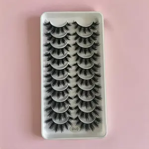 Voluminous False Eyelashes, Fluffy Eyelash Clusters, Curly & Thick Faux Cluster Lashes for Eyelash Extensions, Eye Makeup Product for Women, DIY Eyelash Extension Cosmetic Gift, False Eyelash Set, Volumized False Eyelashes