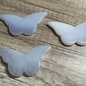 Blue chalcedony butterfly