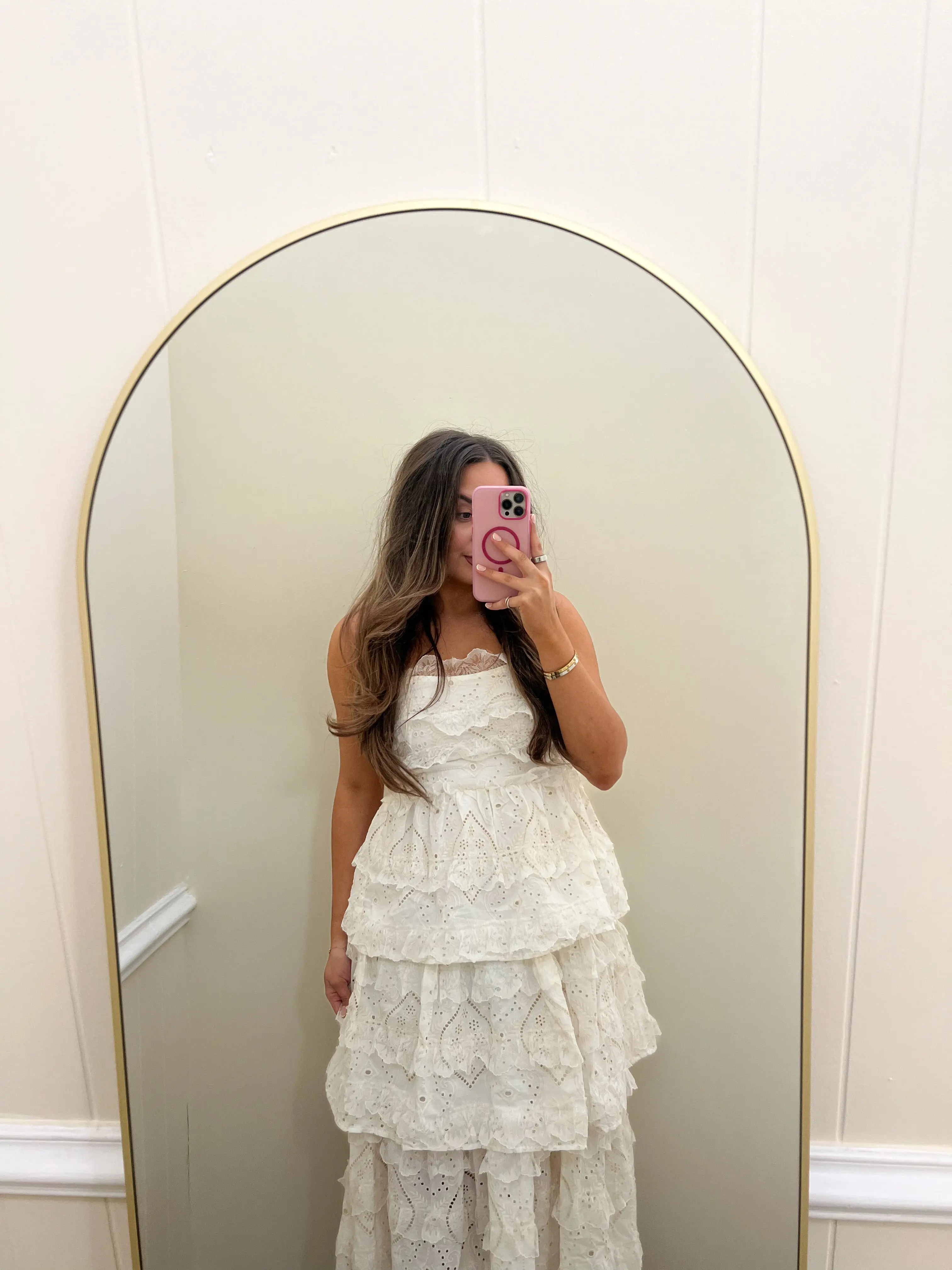 ladies christening dresses Nicolette's Couture The Sarah Christening Gown for Female, White, 6 months main image 1