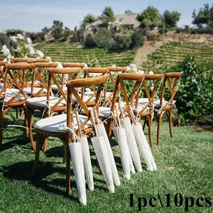 Elegant Handmade Wooden and Paper Folding Umbrellas with Wooden Frames, Perfect for Wedding Decor, Photography Props, Party Supplies, Sunshade, DIY Painting Fans