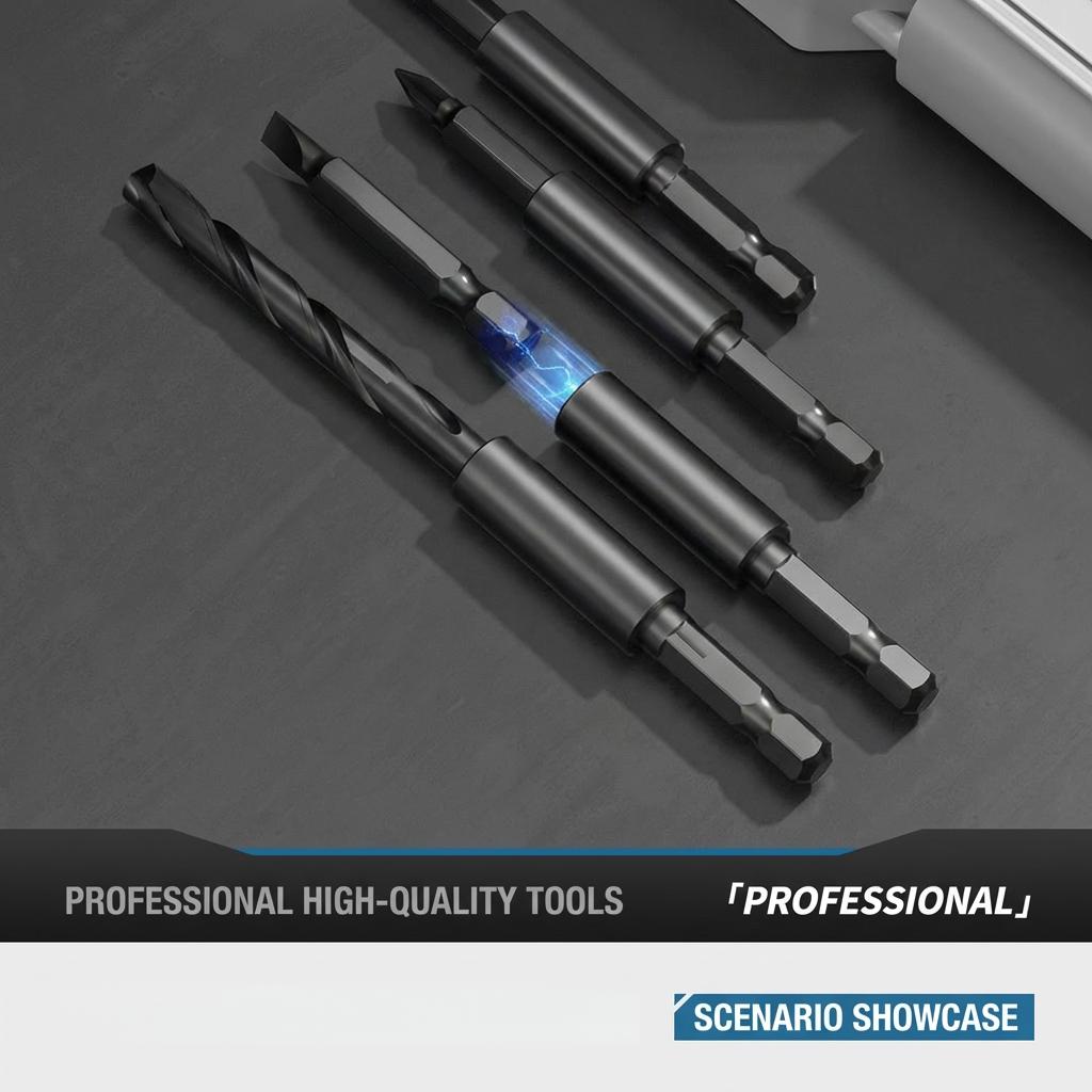 33 PCS All-in-One Combination Drill Bit & Screwdriver Bit Set, Hex Shank HSS Metal Wood Masonry Bits with Sockets Extension Bar, Multi-Purpose Impact Drill Tool Kit with Storage Case