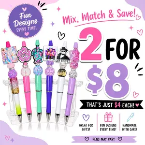 2 for $8 Beaded Pens