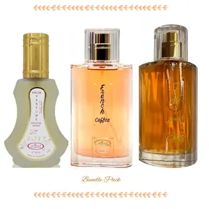 Bundle Pack- Al-Rehab Choco Musk Eau de Parfum Spray & Soft Eau de Perfum Spray & French Coffee EDP-50ML- pack of 3 perfume