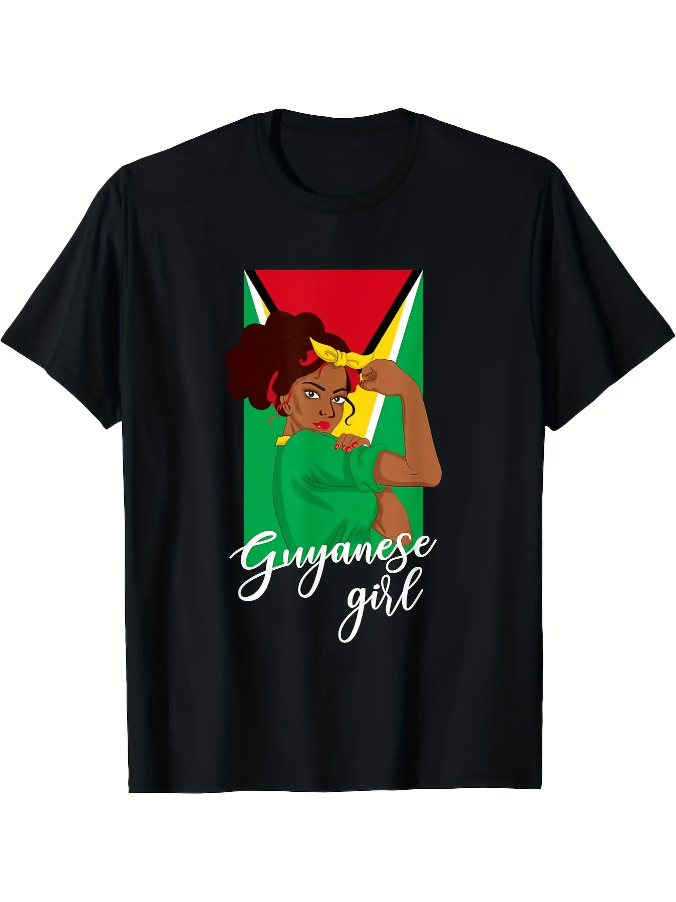T Shirts for Men-Guyanese, Guyana T-Shirt T Shirts unisex soft cotton short sleeve t shirt, vintage graphic casual tee for men women teens, perfect birthday holiday gift for camping travel gym daily street  wear