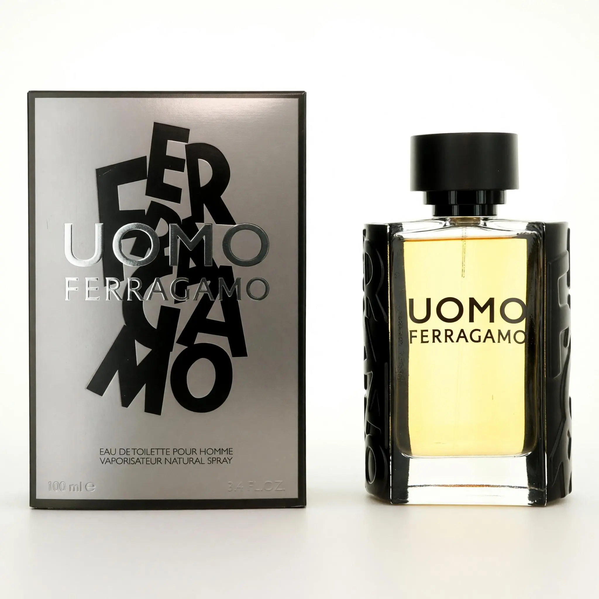 Salvatore Ferragamo Uomo Floral Eau De Toilette Spray for Men - 3.4 oz (3 to 3.9 fl oz Range)