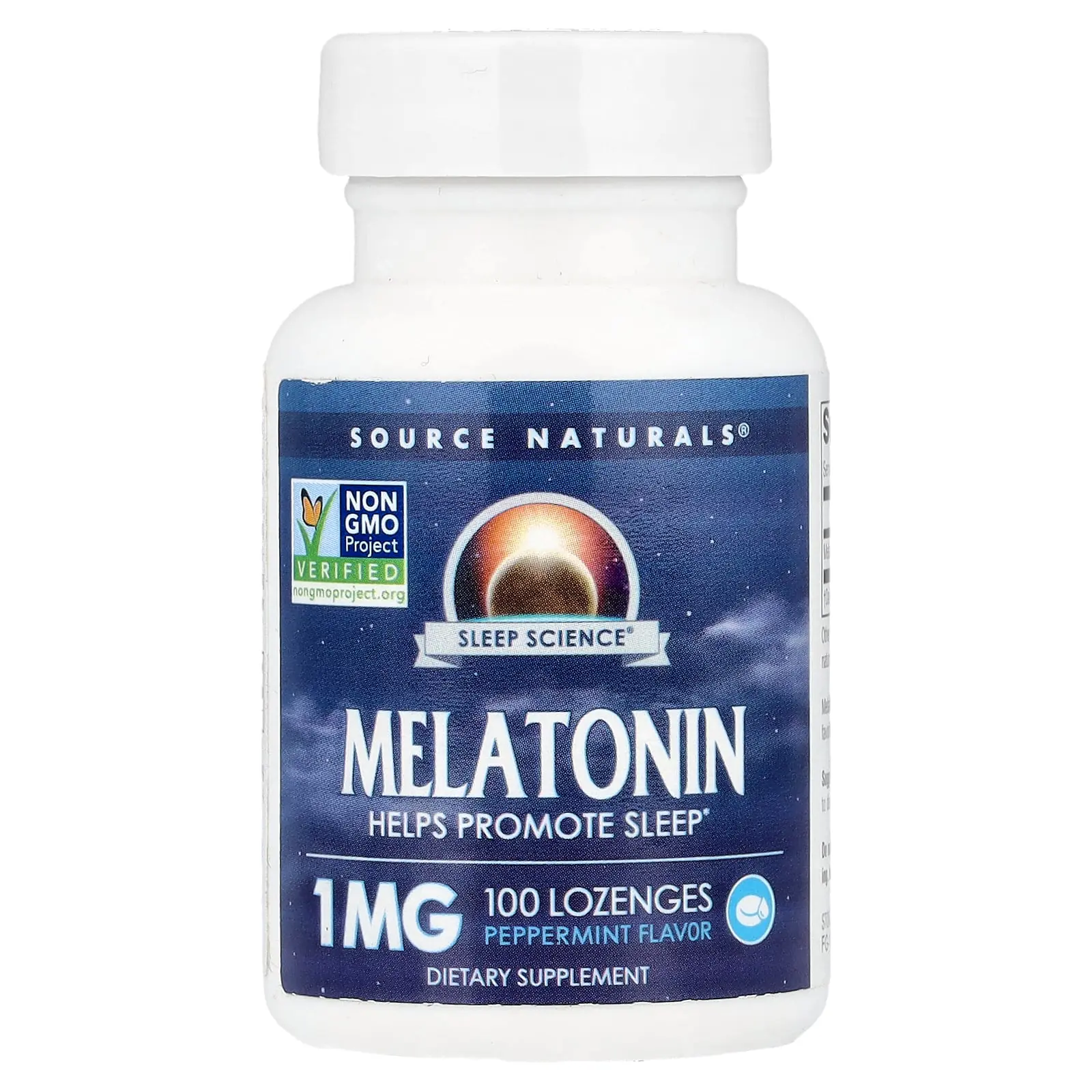 Source Naturals Sleep Science®, Melatonin, Peppermint, 1 mg, 100 Lozenges