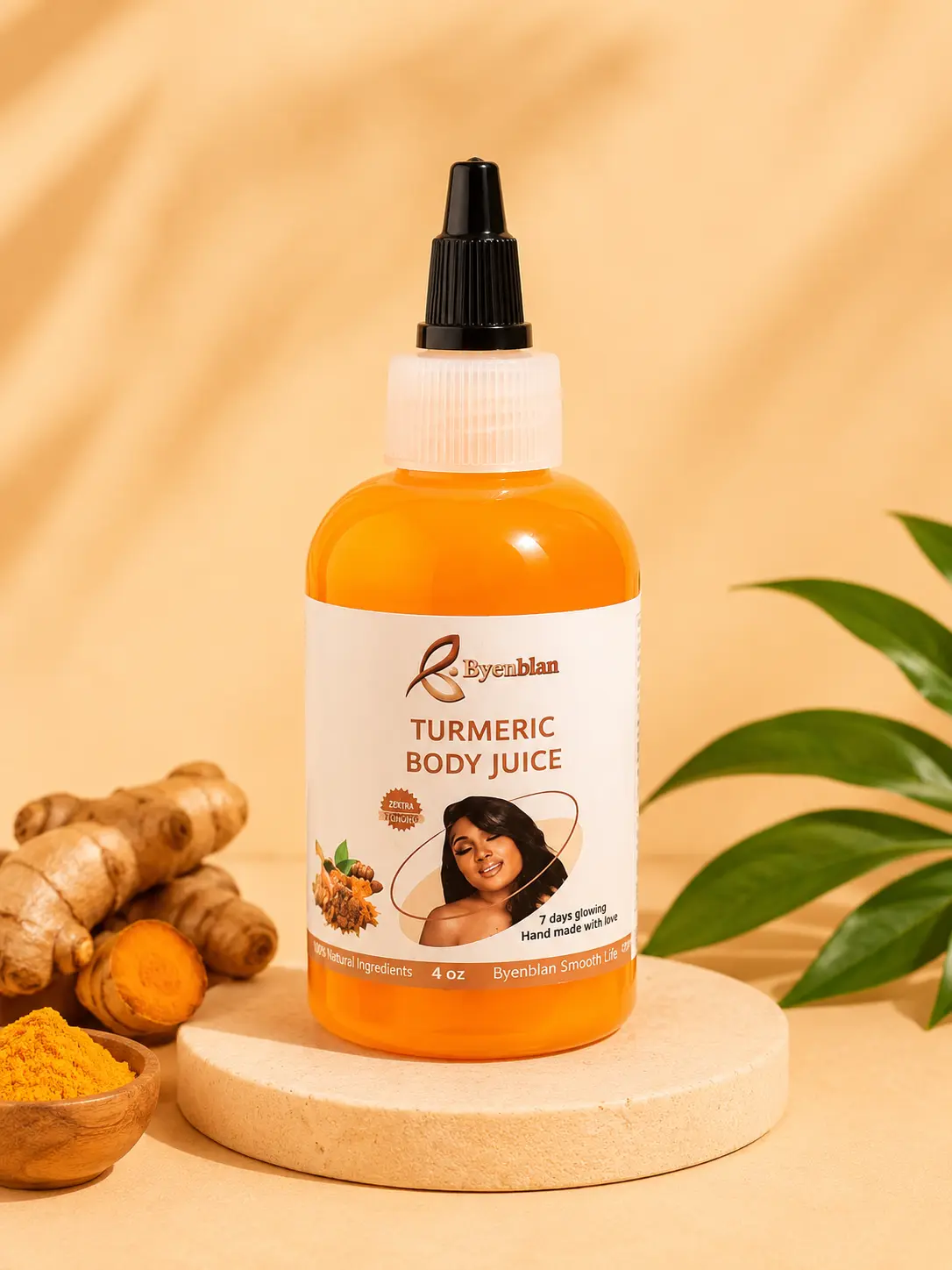 Byenblan body juice tumeric