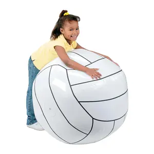 Jumbo Inflatable 30" Classic White Vinyl Volleyball