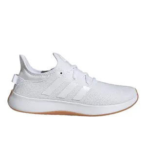 adidas Womens Cloudfoam Pure Lace Up Sneakers Shoes Casual - White