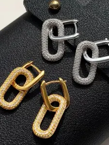 Silver Color Earrings, Stylish & Trendy Design, Perfect Gift for Her, All-Season Wear, Durable Quality Jewelry, Hoop Earrings