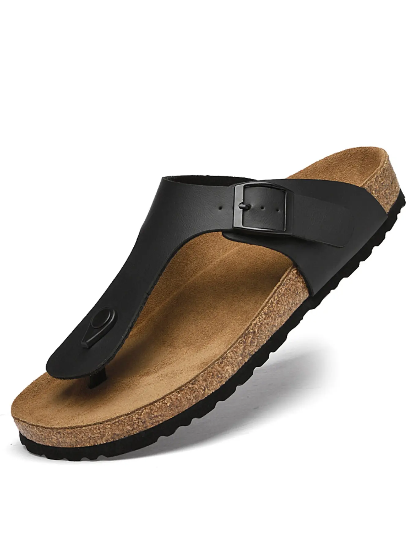Men's Modern Sandals Wooden Clogs, Natural Cork Insoles, Adjustable Straps, Vintage PU Material, Comfortable Fit, Versatile and Value-Packed, Footwear