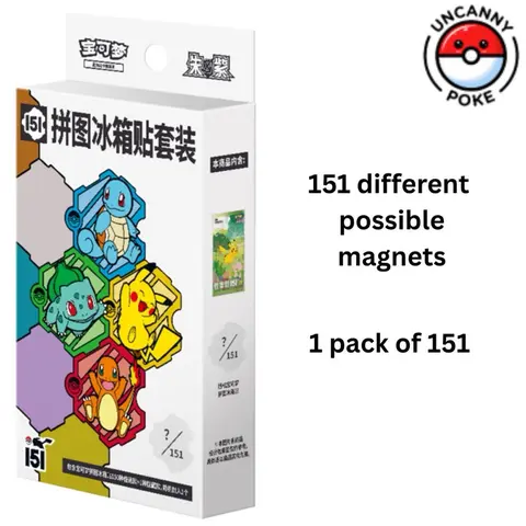 Pokemon Fridge Magnet Set, 151 Journey Pack, Simplified Chinese