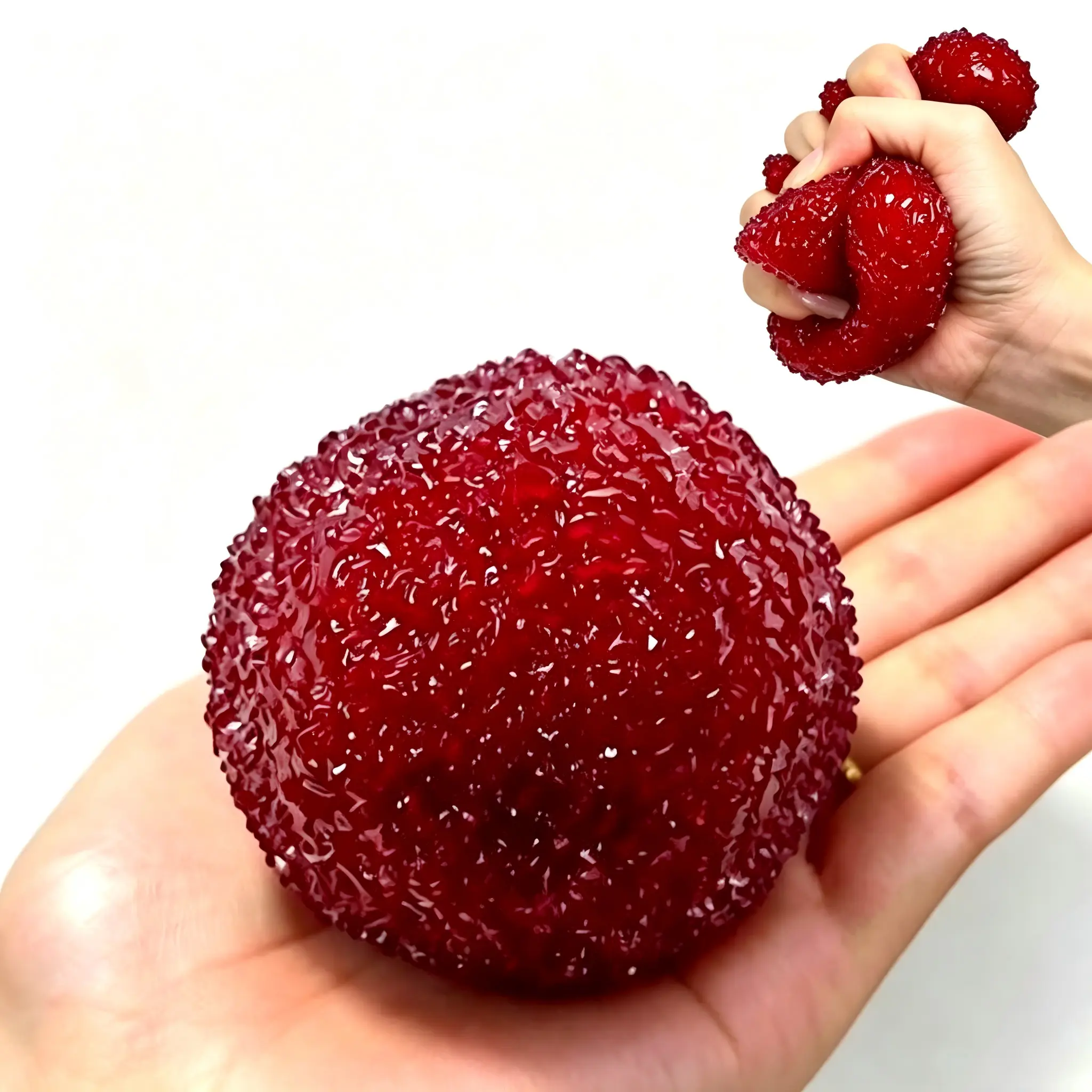 Chiboki Handmade Crystal Slushy-Crunchy Squishy Stress Ball - Food Grade Silicon Sensory Play Toy for Above 12 Years, Anxiety Relief Fidget Toy