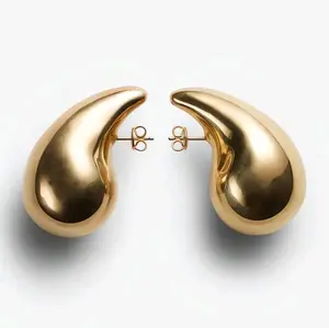 Earrings stainless steal waterdrop