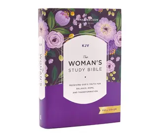KJV, The Woman's Study Bible, Hardcover, Red Letter, Full-Color Edition, Comfort Print: Receiving God's Truth for Balance, Hope, and Transformation Hardcover – September 26, 2023