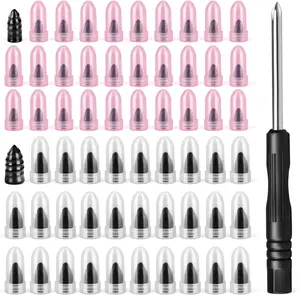 60 Pcs Tire Repair Rubber Nails Kit with 2 Sizes, Screw in Tire Plugs Tire Repair Kit with Screw, Vacuum Tire Repair Nails Screws Plug with Storagebox, for Car Truck Motorcycle