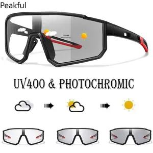 2026 Photochromic Sports Sunglasses, Trending UV400 Cycling & Running Glasses, Light-Adjusting Outdoor Eyewear with Full Wrap Design, quick tint-changing lens & anti-glare protection, perfect for biking, hiking, driving and all-day outdoor activities
