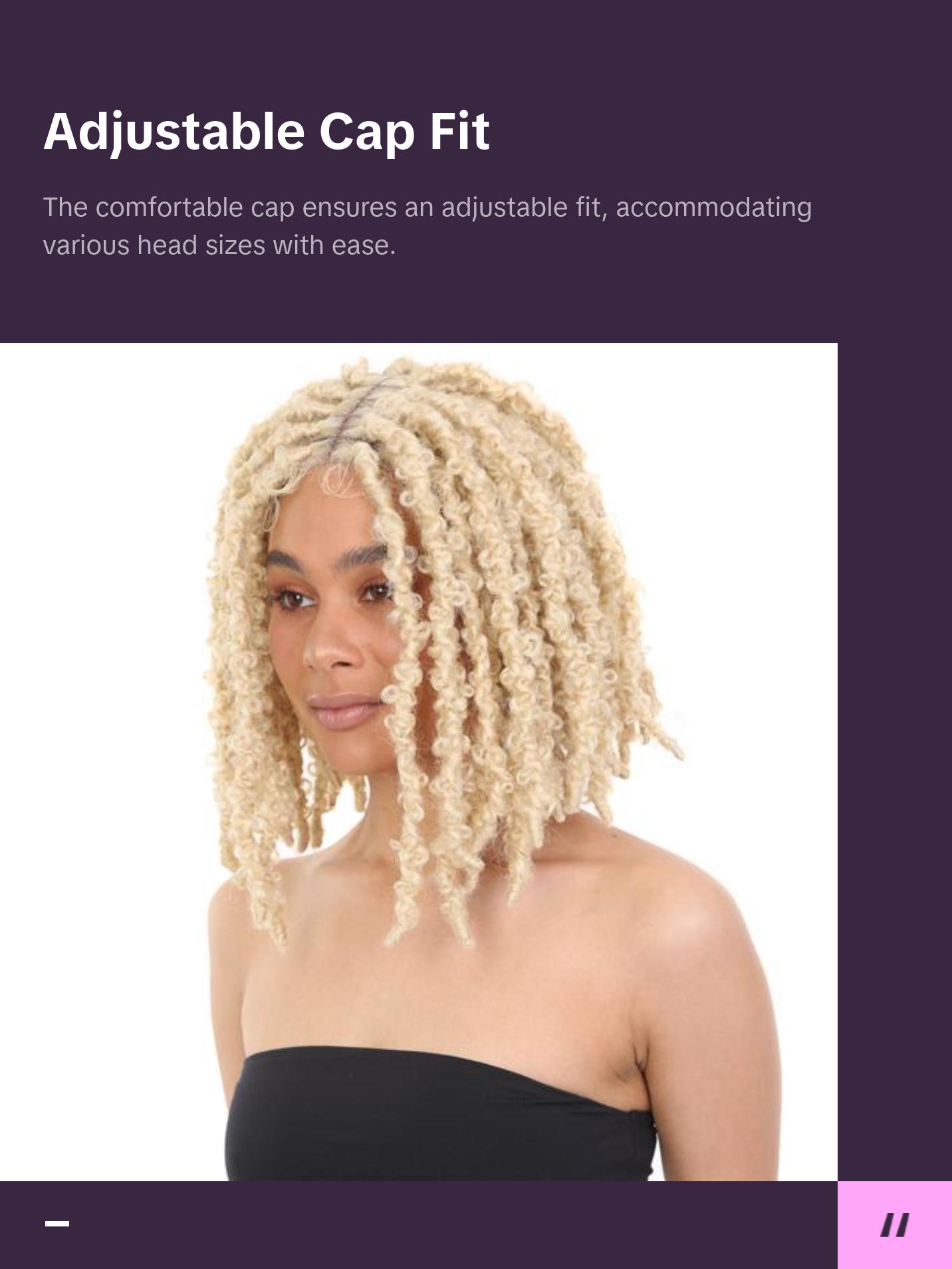 Daisy 12.5"" Bomb Butterfly Locs Wig with 4x5-inch HD Lace, Heat-resistant Synthetic Fiber, and Baby Hair for a Natural Look, (Light Blonde)