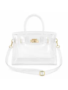 Transparent Jelly Girl Bag, Lightweight Handbag, Large Capacity Shoulder Bag, Beach Bag, Concert Bag, No Inspection Crossbody Bag, Clear Shoulder Bag