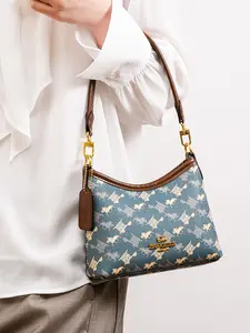 Women's Retro Style Crossbody Bag, Full Print Shoulder Bag, Fashionable Underarm Purse, New Trendy Design 2026, Ladies' Handbag, Casual Shoulder Bag, Handbag Sling Bag, Fashionable Bags