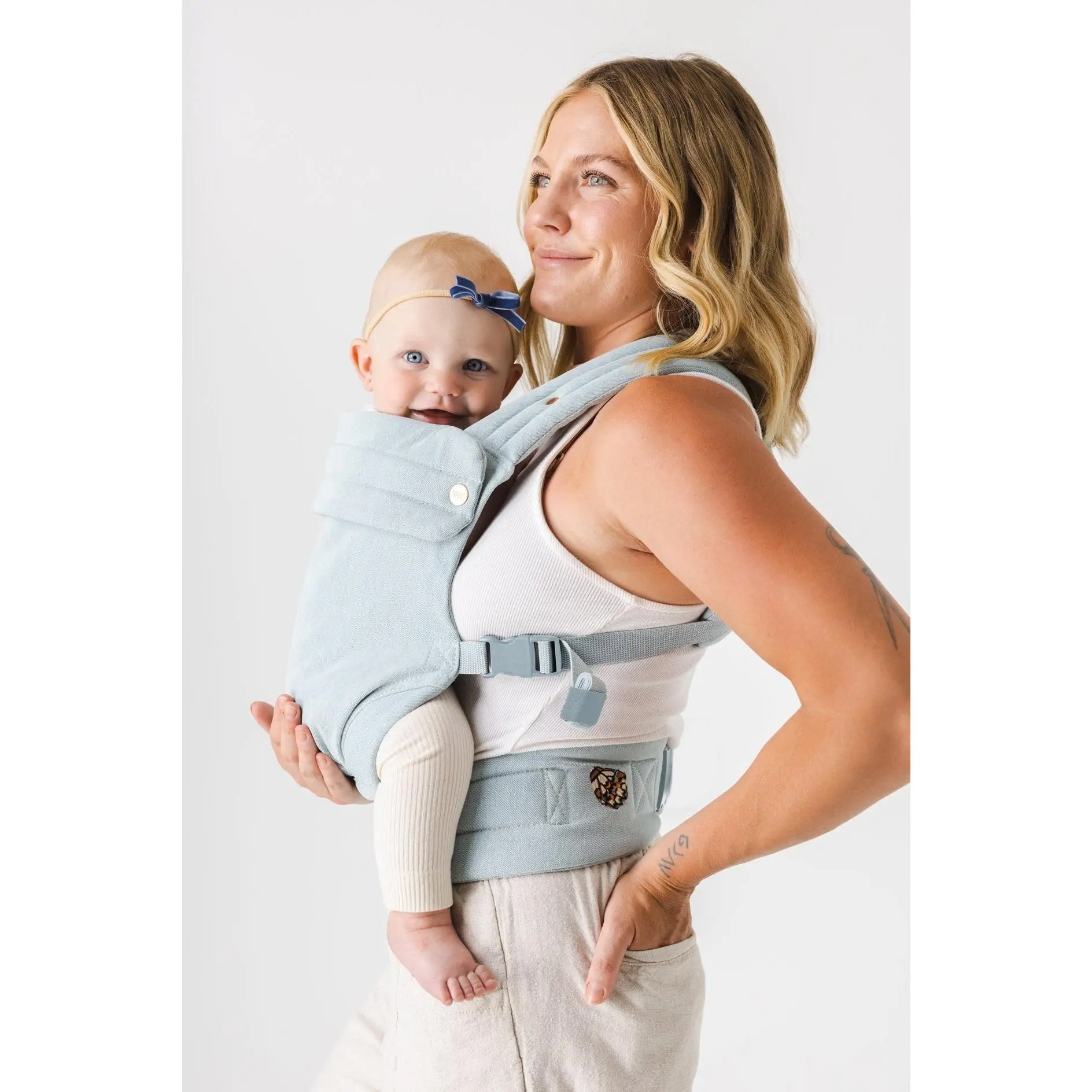 The Monarch Carrier - Dream Wash Denim Ergonomic Lightweight