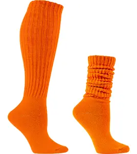 Women's Slouch Knee High Socks,Long Slouchy Socks for Girls Women Scrunch Socks Scrunchie Socks Knit Socks Casual Women Thigh High Boot Socks Soft Scrunch Socks Size 5-11 Size 5-11 B206
