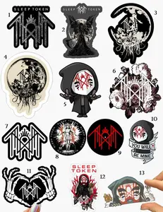13 Design Sleep Token Sticker, Vessel Sticker, Waterproof Vinyl Sticker for Laptop SNG