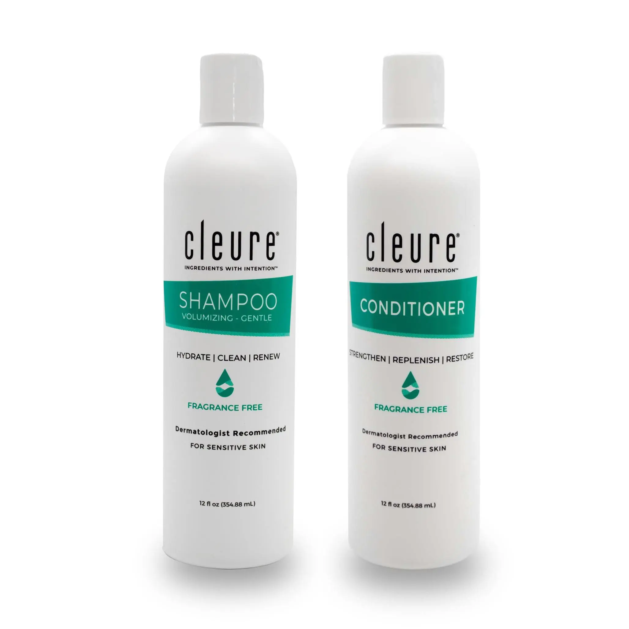 Fragrance-Free Shampoo & Conditioner Haircare Hydrating Moisturize Cleanser