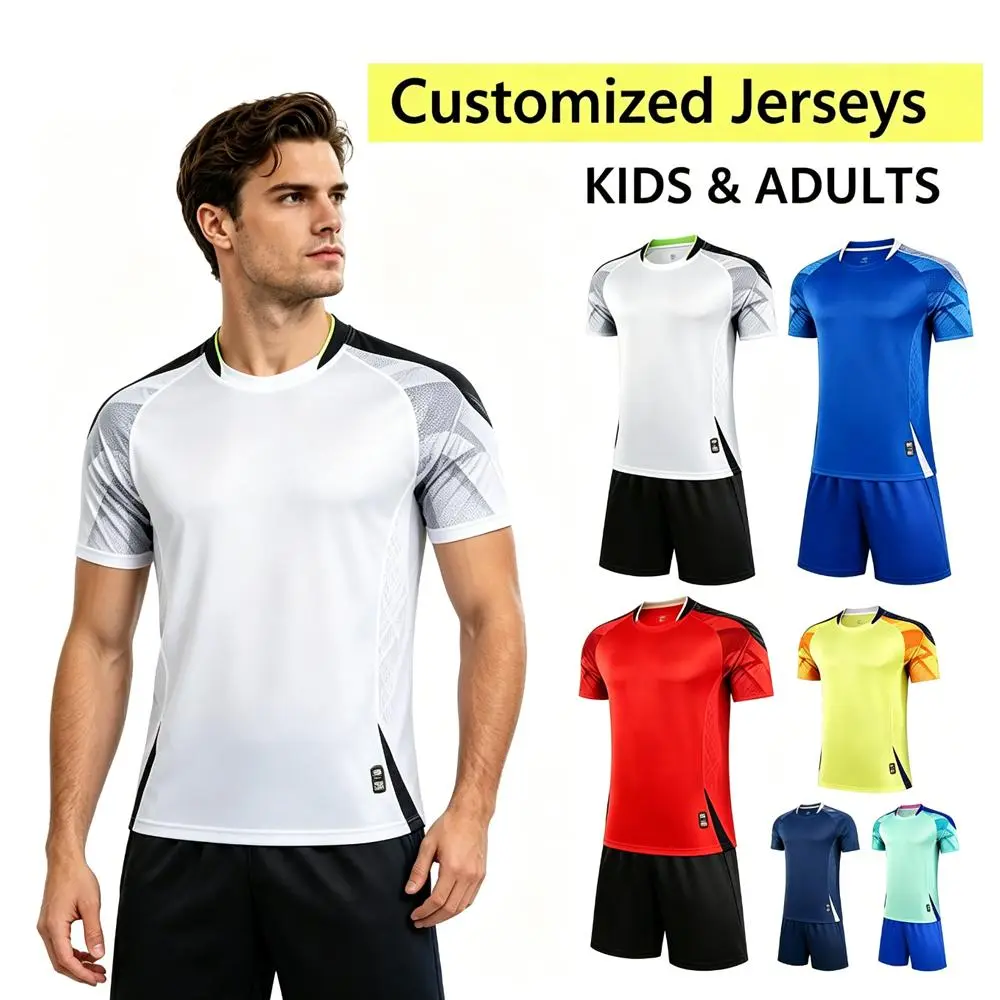 Personalised Football Jerseys  for Kids & Adults Football Jersey Custom Soccer Jerseys -Diy Name& Number-Youth