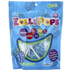 Zollipops The Clean Teeth Pops, Blue Raspberry, 3.1 oz (88 g)