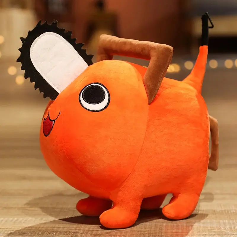 10-40cm Pochita Plush - Chainsaw Man Cuddly Stuffed Animal, Soft Adorable Stuffed Doll, Cartoon Anime Soft Toy Pillow, Kids' Xmas Stuffed Animal Gifts