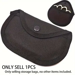 1pc Shockproof Brass Knuckles Protection Hanging Storage Bag with Soft Lining and Hanging Buckle, Durable Storage Organizer, Organizer Pouch, Tool Pouch