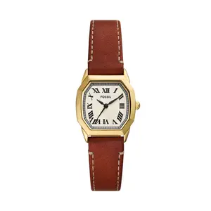 Fossil Women's Harlow Three-Hand, Gold-Tone Stainless Steel Watch