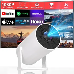 Portable Projector, 2025 Upgraded Mini Projector, Support 4k Decoding 1080P Home Theater Video Projector, Compatible with Gifts  valentines gift ideas