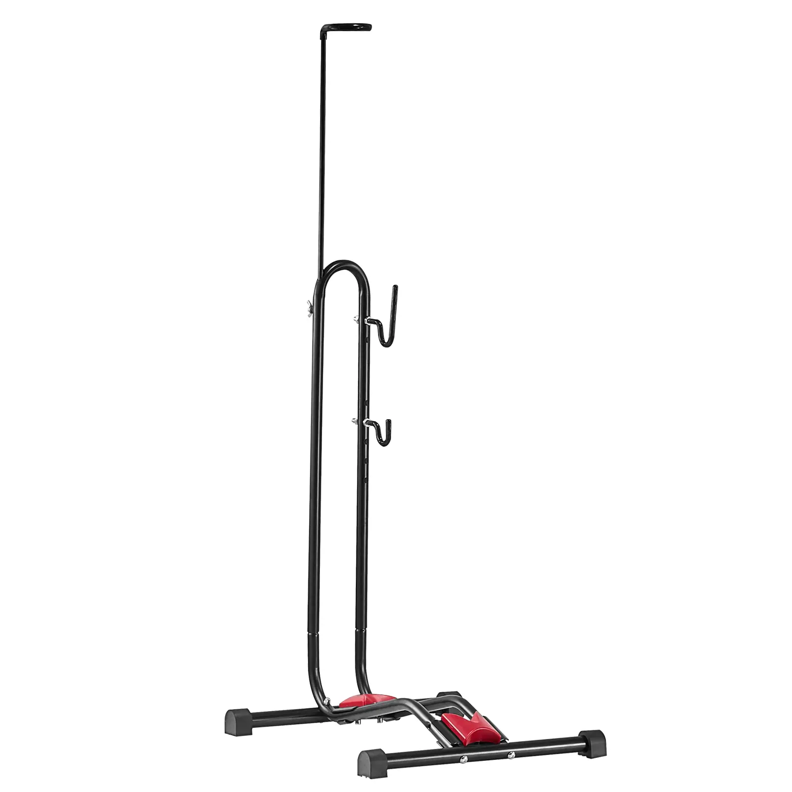 【summerfinds】VEVOR Bike Rack, Upright Bike Stand Floor for 16 to 27.5 Inch Mountain & Road Bikes, Vertical & Horizontal Bicycle Stand for Secure Parking and Storage in Garage, Truck Bed, Indoor, Outdoor, Black