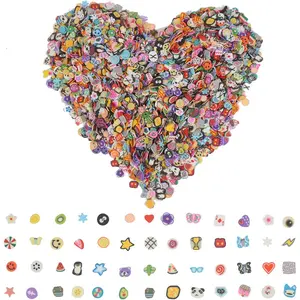 5000 Pcs 3D Nail Art Slice,Fruits Animals Flowers Slices for Slime Mini Fruit Fimo Clay Slices Hundreds Pattern for Nail Stuff DIY,1/5 inch. springtok