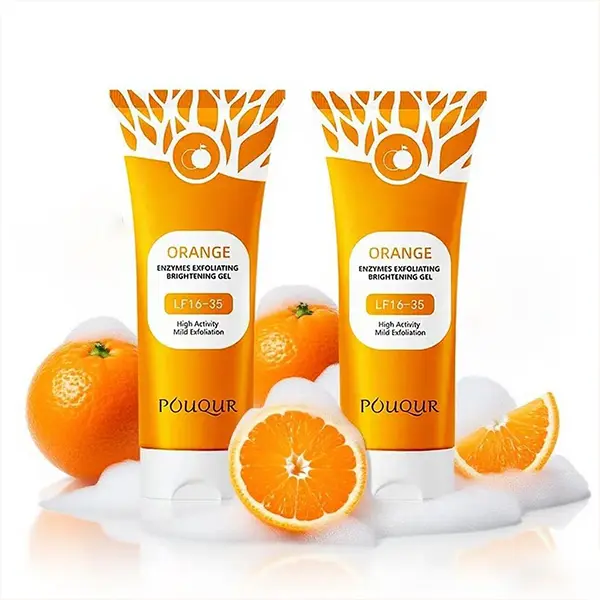 Orange Exfoliating Gel Cleanser - Gentle Cosmetic Body Care Product for Face & Body, Delivers Deeper Exfoliation, Helps Experience Smoother Skin