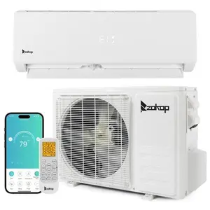 ZOKOP 24000BTU Split Air Conditioner Split Indoor Unit ABS with WIFI/Cooling/Heating 1800W/Dehumidification/Energy Saving Wall Split Unit 21SEER2 230V 2080W White