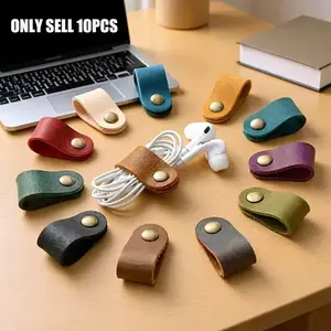 10pcs Data Line Earphone Cable Tie Straps, No Battery, Multiple Colors, Durable and Flexible, Ideal for Organizing Cables, Cable Organizer, Work Accessories (random Color)